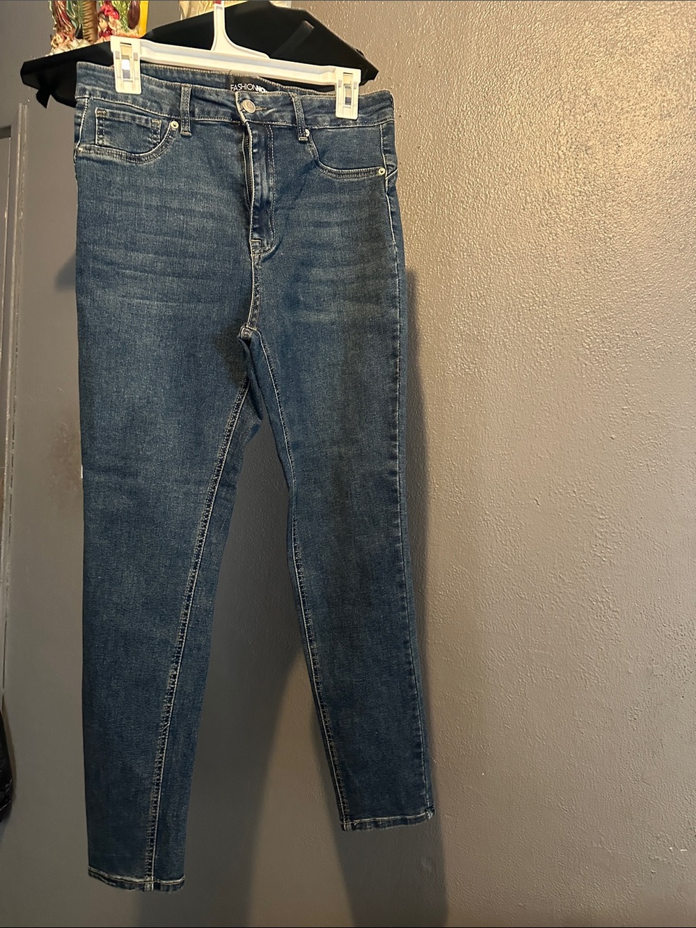 Fashion Nova Medium Dark Blue Skinny Jeans
